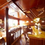 Wooden bar and restaurant